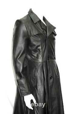 New Men's Mafia Morpheus Full Length Style Black Real Soft Napa Leather Coat