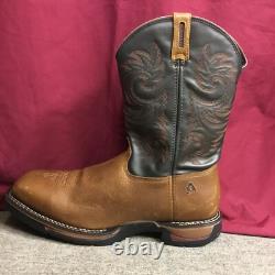 New Men's Rocky 8656 Brown & Navy Long Range Western Boots Size 11 Wide