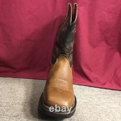 New Men's Rocky 8656 Brown & Navy Long Range Western Boots Size 11 Wide