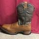New Men's Rocky 8656 Brown & Navy Long Range Western Boots Size 14 Medium