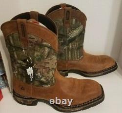 New Mens 12 M Rocky Long Range Square Toe Waterproof Camo Western Boots 11 Tall