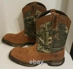 New Mens 12 M Rocky Long Range Square Toe Waterproof Camo Western Boots 11 Tall