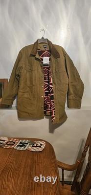 New RARE Vintage Patagonia Coat Mens Size L Nuevo Range Aztec Sherpa Line Canvas