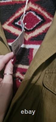 New RARE Vintage Patagonia Coat Mens Size L Nuevo Range Aztec Sherpa Line Canvas