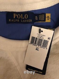 New XL Polo Ralph Lauren Southwestern Aztec Fleece Pullover Cream Sweater Men