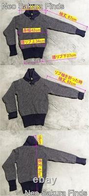 Niffi THE NAUTICAL RANGE Men's Navy Birds Eye Knit Sweater Made in UK S