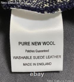 Niffi THE NAUTICAL RANGE Men's Navy Birds Eye Knit Sweater Made in UK S