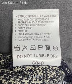 Niffi THE NAUTICAL RANGE Men's Navy Birds Eye Knit Sweater Made in UK S