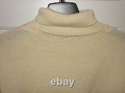 Niffi The Nautical Range 4XL Mens Heavy Chunky Sweater Big Tall Cream Wool