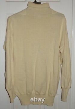 Niffi The Nautical Range 4XL Mens Heavy Chunky Sweater Big Tall Cream Wool