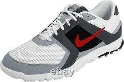 Nike Golf AIR Range WP Golf Shoes White/Red/Grey 418541-161 Men's Size 9.5 NEW