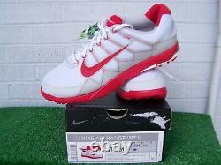 Nike Golf Air Range WP II US Size 11 Medium White & Red Spikeless Golf Shoes NEW