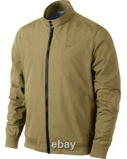 Nike Range Harrington Golf Jacket Sz L Beige New 726236 235