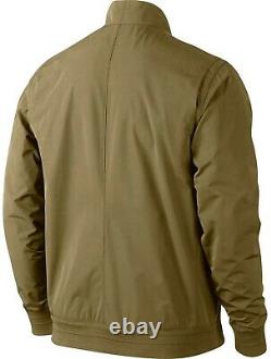 Nike Range Harrington Golf Jacket Sz L Beige New 726236 235