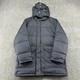 North Face Jacket Mens M Black Puffer Brooks Range Down Ripstop Parka Hooded