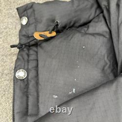 North Face Jacket Mens M Black Puffer Brooks Range Down Ripstop Parka Hooded