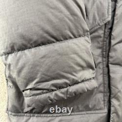 North Face Jacket Mens M Black Puffer Brooks Range Down Ripstop Parka Hooded