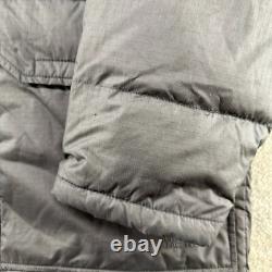 North Face Jacket Mens M Black Puffer Brooks Range Down Ripstop Parka Hooded
