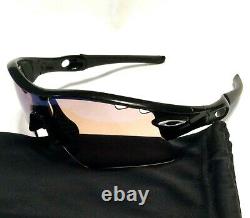 OAKLEY RADAR GOLF SUNGLASSES Black with Silver Icons Range Vented G30 Iridium Lens