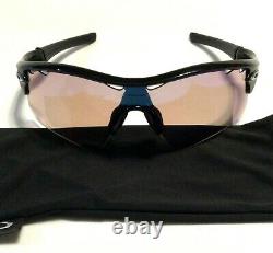 OAKLEY RADAR GOLF SUNGLASSES Black with Silver Icons Range Vented G30 Iridium Lens