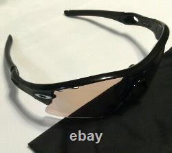 OAKLEY RADAR GOLF SUNGLASSES Black with Silver Icons Range Vented G30 Iridium Lens