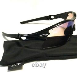 OAKLEY RADAR GOLF SUNGLASSES Black with Silver Icons Range Vented G30 Iridium Lens