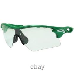 Oakley Custom Radarlock Range Team Bright Green Clear Vented Lens Sunglasses