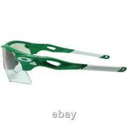 Oakley Custom Radarlock Range Team Bright Green Clear Vented Lens Sunglasses