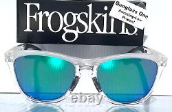 Oakley FROGSKINS RANGE Crystal Clear POLARIZED Galaxy Jade Lens Sunglass 9284