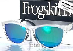 Oakley FROGSKINS RANGE Crystal Clear POLARIZED Galaxy Jade Lens Sunglass 9284