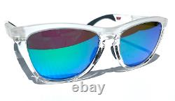 Oakley FROGSKINS RANGE Crystal Clear POLARIZED Galaxy Jade Lens Sunglass 9284