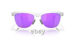 Oakley FROGSKINS RANGE Sunglasses OO9284-1255 Matte Clear Frame With PRIZM Violet