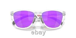 Oakley FROGSKINS RANGE Sunglasses OO9284-1255 Matte Clear Frame With PRIZM Violet