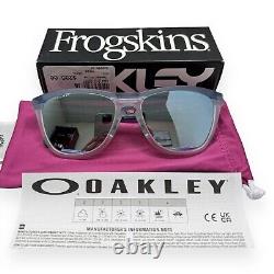 Oakley Frogskins Range OO9284-0955 Sunglasses Matte Blue Polarized withPouch