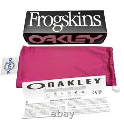 Oakley Frogskins Range OO9284-0955 Sunglasses Matte Blue Polarized withPouch