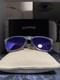 Oakley Frogskins Range Xl 9503-0558 Clear Frame Purple Lens Sunglasses