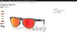 Oakley Frogskins Range XL Sunglasses Matte Gray Prizm Ruby OO9503-0158 withPouch