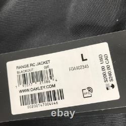 Oakley Jacket Mens Large Black Range RC Insulated Hooded Ski Parka FOA402345