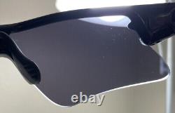 Oakley Radar Jet Black Sunglasses Ice Iridium Range NEAR MINT