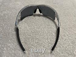 Oakley Radar Polished Aluminum Sunglasses Black Iridium Range NEAR MINT