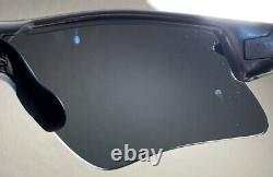 Oakley Radar Polished Aluminum Sunglasses Black Iridium Range NEAR MINT