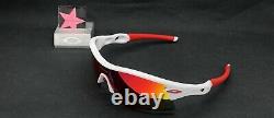 Oakley Radar Polished White with Positive Red Iridium Range Custom Authentic +Red