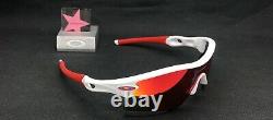 Oakley Radar Polished White with Positive Red Iridium Range Custom Authentic +Red