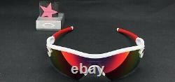 Oakley Radar Polished White with Positive Red Iridium Range Custom Authentic +Red