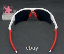 Oakley Radar Polished White with Positive Red Iridium Range Custom Authentic +Red