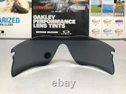 Oakley Radar Range Black Iridium Polarized Replacement lens Brand New with Bag