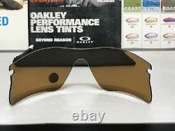 Oakley Radar Range Bronze Iridium Polarized Lens New with Oakley Microfiber