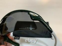 Oakley Radar Sunglasses Metallic Green/White/Black Polarized Range Straight Stem