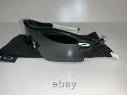 Oakley Radar Sunglasses Metallic Green/White/Black Polarized Range Straight Stem