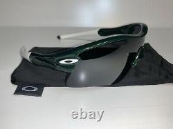 Oakley Radar Sunglasses Metallic Green/White/Black Polarized Range Straight Stem